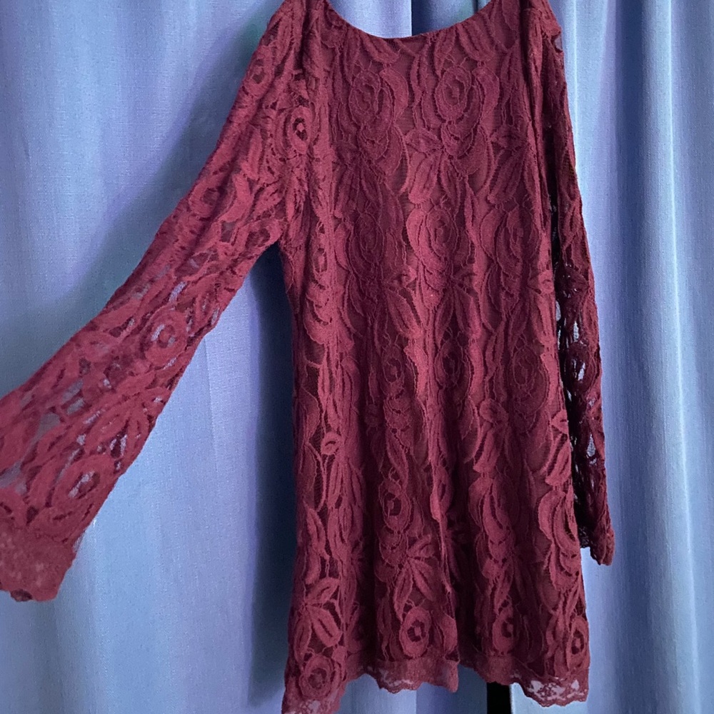A lace dress